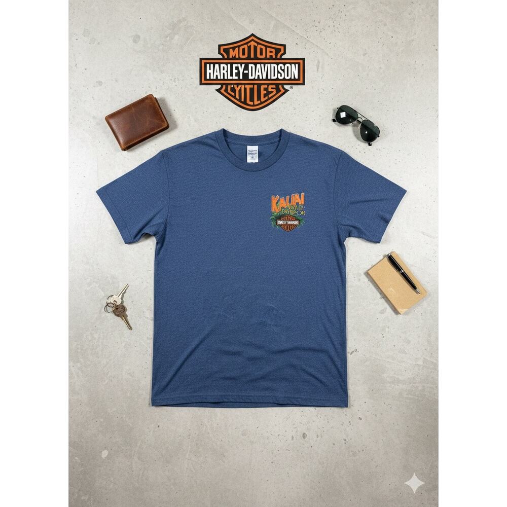 Harley-Davidson Kaua'i "Garden Isle" Map Graphic Tee - Men's 2XL